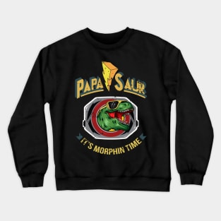 Papasaur Power Rangers Badge Crewneck Sweatshirt